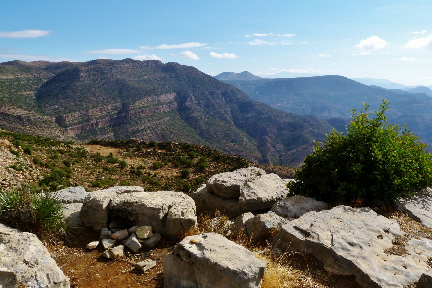 Route vers Imouzzer, sauvage djebel du Haut-Atlas